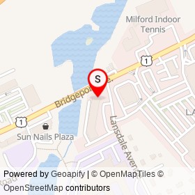 bin 100 on Bridgeport Avenue, Milford Connecticut - location map