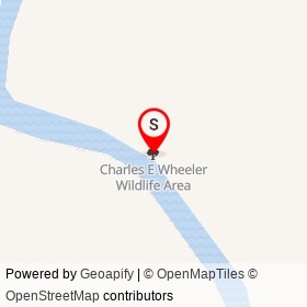 Charles E Wheeler Wildlife Area on , Milford Connecticut - location map