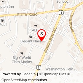 E-Six on Boston Post Road, Milford Connecticut - location map