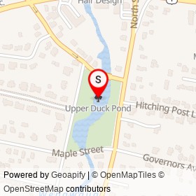 Upper Duck Pond on , Milford Connecticut - location map