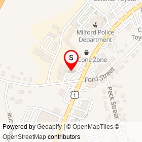 Colony News & Lotto on Ford Street, Milford Connecticut - location map