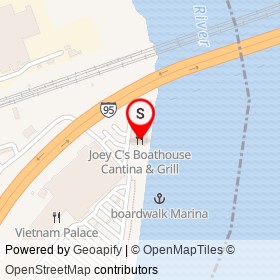 Joey C's Boathouse Cantina & Grill on Ferry Boulevard, Stratford Connecticut - location map