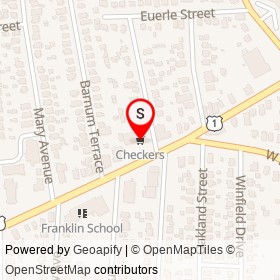 Checkers on Van Rensselaer Avenue, Stratford Connecticut - location map
