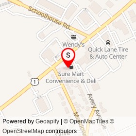 Dennis' Auto Parts on Avery Avenue, Milford Connecticut - location map