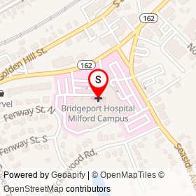 Bridgeport Hospital Milford Campus on Seaside Avenue, Milford Connecticut - location map