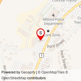 Haircutters on Ford Street, Milford Connecticut - location map