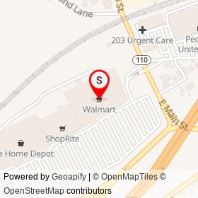 Walmart on Barnum Avenue Cutoff, Stratford Connecticut - location map