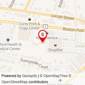 Collision Center on Boston Post Road, Milford Connecticut - location map