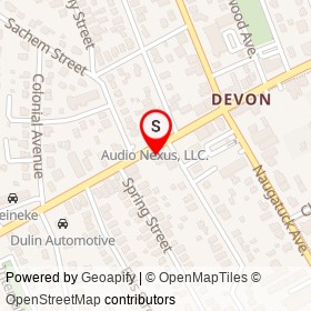 Devon Vape & Smoke Shop on Bridgeport Avenue, Milford Connecticut - location map