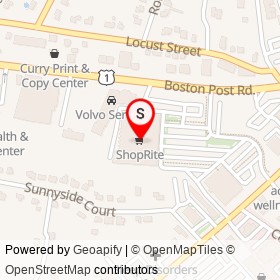ShopRite on Boston Post Road, Milford Connecticut - location map
