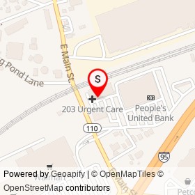 Fairfield Pizza on East Main Street, Stratford Connecticut - location map