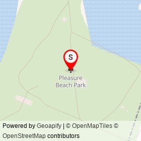 Pleasure Beach Park on , Bridgeport Connecticut - location map