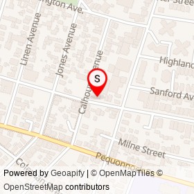 Nunes Auto Salvage on Calhoun Avenue, Bridgeport Connecticut - location map