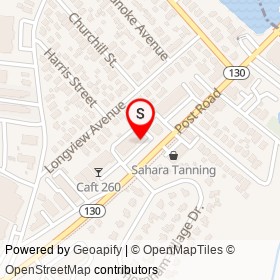 Oasis Massage Spa on Post Road, Fairfield Connecticut - location map