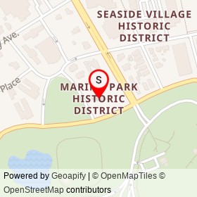Marina Park Historic District on Marina Park Circle, Bridgeport Connecticut - location map