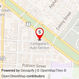 Cortigiano's Auto Service on Boston Avenue, Bridgeport Connecticut - location map