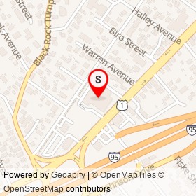 Miller Nissan on Kings Highway East, Fairfield Connecticut - location map