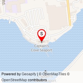 Captain's Cove Seaport on Bostwick Avenue, Bridgeport Connecticut - location map