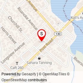 Lily Nails & Spa on Post Road, Fairfield Connecticut - location map