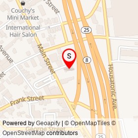 Mario's Body Shop on Columbus Place, Bridgeport Connecticut - location map