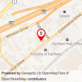 Fairfield Auto Upholstery on Commerce Drive, Bridgeport Connecticut - location map