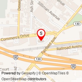 McDonald's on Commerce Drive, Bridgeport Connecticut - location map