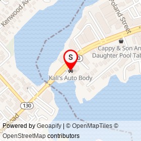Kali's Auto Body on Fairfield Avenue, Bridgeport Connecticut - location map