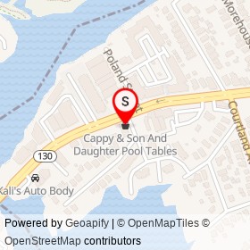 Cappy & Son And Daughter Pool Tables on Fairfield Avenue, Bridgeport Connecticut - location map