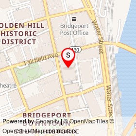 Holiday Inn on Middle Street, Bridgeport Connecticut - location map