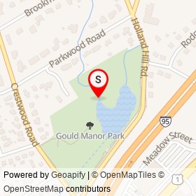Gould Manor Walking Paths on , Fairfield Connecticut - location map