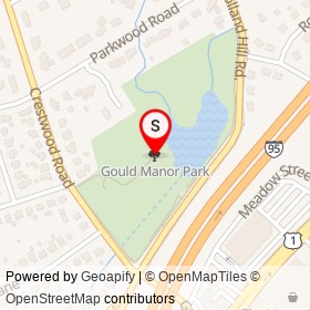 Gould Manor Park on , Fairfield Connecticut - location map