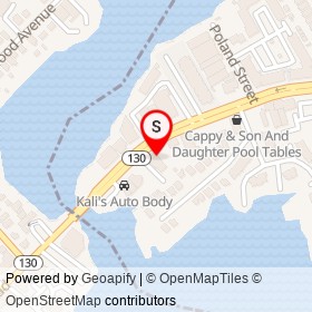 Kip's Ski Shop on Fairfield Avenue, Bridgeport Connecticut - location map