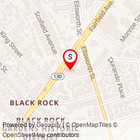Black Rock Laundromat on Fairfield Avenue, Bridgeport Connecticut - location map