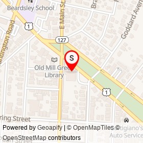 UHAUL Center on Boston Avenue, Bridgeport Connecticut - location map