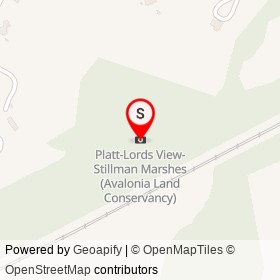 Platt-Lords View-Stillman Marshes (Avalonia Land Conservancy) on Wamphassuc Road, Stonington Connecticut - location map