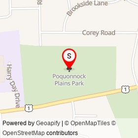 Poquonnock Plains Park on , Groton Connecticut - location map
