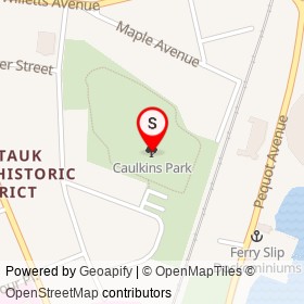 Caulkins Park on , New London Connecticut - location map