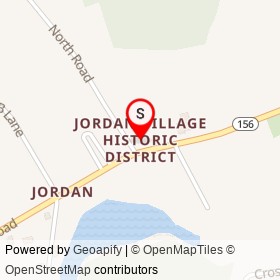 Jordan Village Historic District on , Waterford Connecticut - location map