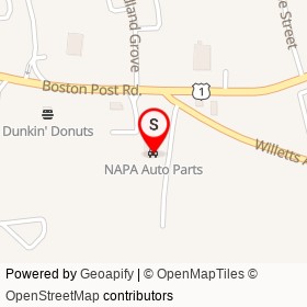 NAPA Auto Parts on Boston Post Road, Waterford Connecticut - location map