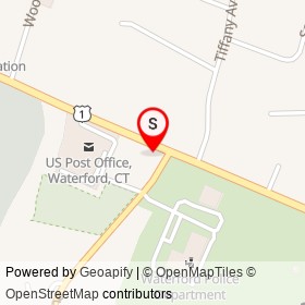 Silva's Package Store on Boston Post Road, Waterford Connecticut - location map