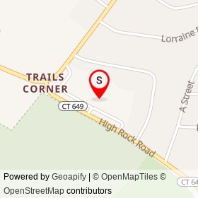 The Inn at Trails Corner on High Rock Road, Groton Connecticut - location map