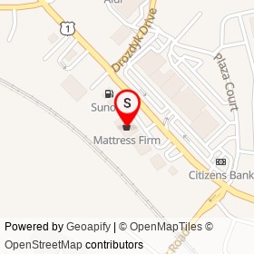 Mattress Firm on Long Hill Road, Long Hill Connecticut - location map