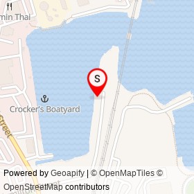 Captain Scott's Lobster Dock on Hamilton Street, New London Connecticut - location map