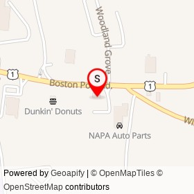 Jiffy Lube on Boston Post Road, Waterford Connecticut - location map