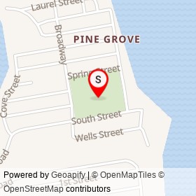 Pine Grove Ballfield on , Niantic Connecticut - location map
