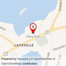 Hains Park on , Old Lyme Connecticut - location map