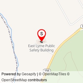 East Lyme Public Safety Building on West Main Street, East Lyme Connecticut - location map