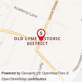 Old Lyme Green on , Old Lyme Connecticut - location map