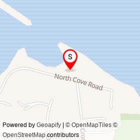 Black Horse Tavern on North Cove Road, Old Saybrook Connecticut - location map