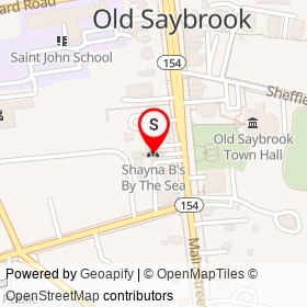 Shayna B's By The Sea on Sherwood Terrace, Old Saybrook Connecticut - location map